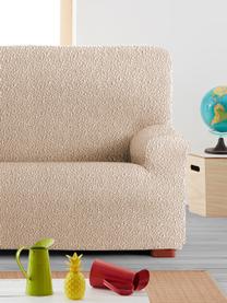 Copertura divano Roc, 55% poliestere, 35% cotone, 10% elastomero, Beige, Larg. 260 x Alt. 120 cm