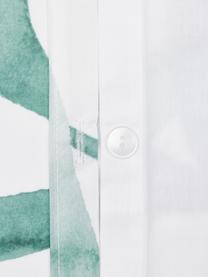 Pościel z perkalu Francine, Przód: zielony, biały Tył: biały, 240 x 220 cm