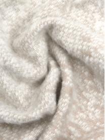 Baumwolldecke Deco mit Farbverlauf in Creme/Beige, 85% Baumwolle, 15% Polyacryl, Cremeweiß, Beige, 130 x 200 cm