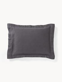 Funda de almohada de lino lavado Pure, 100% lino
Densidad de hilo 110 TC, calidad estándar

El material utilizado para este producto ha sido probado contra sustancias nocivas y está certificado según el STANDARD 100 by OEKO-TEX®, 15.HIN.65948, HOHENSTEIN HTTI, Gris antracita, An 45 x L 110 cm