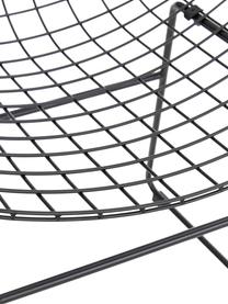 Metall-Stuhl Wire, Metall, pulverbeschichtet, Schwarz, B 47 x T 54 cm