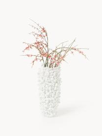 Jarrón de diseño Coral, 25 cm, Jarrón: poliresina, Blanco, Ø 12 x Al 25 cm