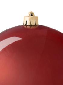 Bruchfeste Weihnachtskugel Stix, 2 Stück, Bruchfester Kunststoff, Rot, Ø 14 cm, 2 Stück