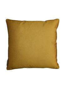 Coussin en velours 45x45 Flower Head, Ocre, multicolore