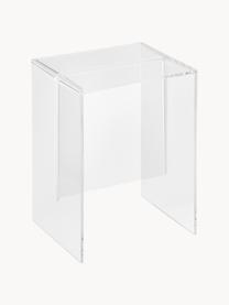Design Beistelltisch Max-Beam, Durchfärbtes, transparentes Polypropylen, Transparent, B 33 x H 47 cm