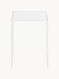 Design Beistelltisch Max-Beam, Kunststoff, Transparent, B 33 x H 47 cm