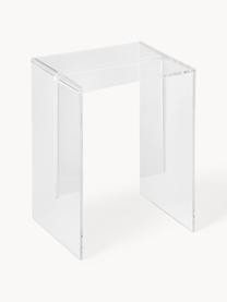 Mesa auxiliar de diseño Max-Beam, Plástico, Transparente, An 33 x Al 47 cm