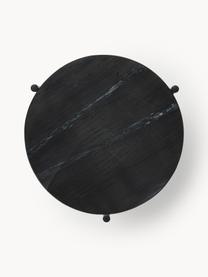 Set de mesas auxiliares de mármol Ella, 2 pzas., Tablero: mármol, Estructura: metal con pintura en polv, Mármol negro, negro, Set de diferentes tamaños