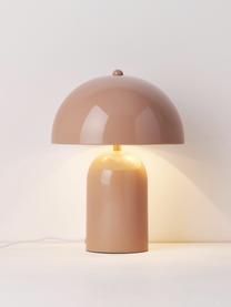 Kleine Retro-Tischlampe Walter, Peach, glänzend, Ø 25 x H 34 cm