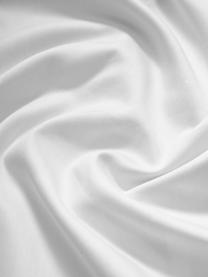 Taie d'oreiller en satin de coton à motif grue Yuma, Beige, larg. 50 x long. 70 cm