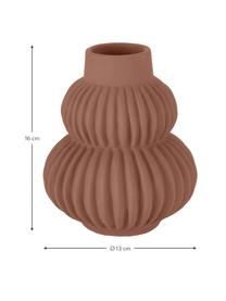 Vase fait main Altena, 2 élém., Dolomie, Multicolore, Ø 13 x haut. 16 cm