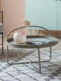 Tavolino da salotto marrone Melbury, Acciaio verniciato a polvere, Marrone chiaro, Ø 65 x Alt. 50 cm