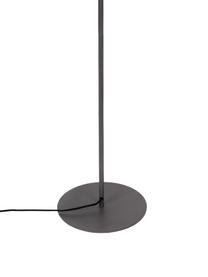 Lámpara de pie de metal Charlie, Pantalla: metal recubierto, Cable: cubierto en tela, Gris, rosa, F 54 x Al 158 cm