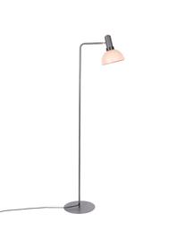 Leeslamp Charlie van metaal, Lampenkap: gecoat metaal, Lampvoet: gecoat metaal, Grijs, roze, D 54 x H 158 cm