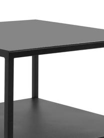 Table d'appoint en métal Tensio, Métal, revêtement par poudre, Noir, larg. 30 x prof. 30 cm