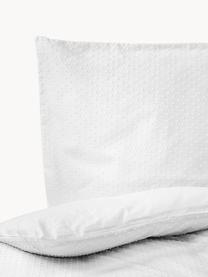 Pościel z bawełny plumeti Aloide, Biały, 200 x 200 cm + 2 poduszki 80 x 80 cm