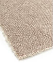 Tovaglietta americana in cotone beige Edge 6 pz, 85% cotone, 15% fibre miste, Beige, Larg. 35 x Lung. 48 cm