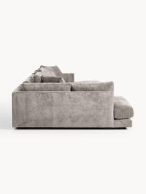 Narożna sofa modułowa Tribeca, Tapicerka: 100% poliester Dzięki tka, Stelaż: drewno bukowe, drewno sos, Nogi: drewno sosnowe Ten produk, Taupe tkanina, S 356 x G 192 cm, lewostronna