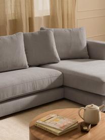 Narożna sofa modułowa Tribeca, Tapicerka: 100% poliester Dzięki tka, Stelaż: drewno bukowe, drewno sos, Nogi: drewno sosnowe Ten produk, Taupe tkanina, S 356 x G 192 cm, lewostronna