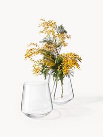 Mundgeblasene Glas-Vase Joyce, H 21 cm, Glas, Transparent, Ø 17 x H 21 cm