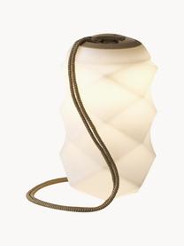 Mobiele dimbare LED hanglamp Bita met kleurverandering en afstandsbediening, Lamp: polyethyleen, Wit, beige, Ø 18 x H 30 cm