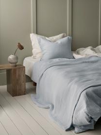 Colcha de algodón ecológico Candela, 100% algodón ecológico con certificado GOTS, Azul claro, An 260 x L 260 cm (para camas de 200 x 200 cm)