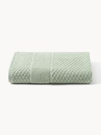 Handdoek Katharina met honingraatpatroon in verschillende formaten, Saliegroen, Handdoek, B 50 x L 100 cm, 2 stuks