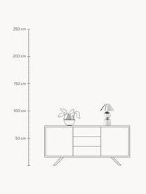 Tischlampe Danielle aus verspiegeltem Glas, Chromfarben, glänzend, Ø 27 x H 41 cm