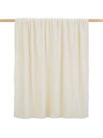 Manta suave Doudou, 100% poliéster, Blanco crema, An 130 x L 160 cm