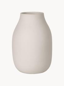 Vase artisanal Colora, haut. 20 cm, Céramique, Beige clair, Ø 14 x haut. 20 cm