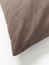 Funda de almohada de satén Comfort, Marrón oscuro, An 45 x L 110 cm