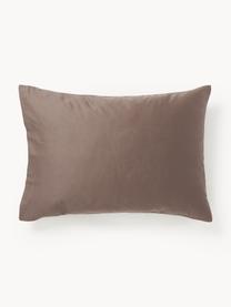 Funda de almohada de satén Comfort, Marrón oscuro, An 45 x L 110 cm