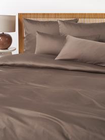 Baumwollsatin-Kissenbezug Comfort, Webart: Satin Fadendichte 300 TC,, Dunkelbraun, B 40 x L 80 cm