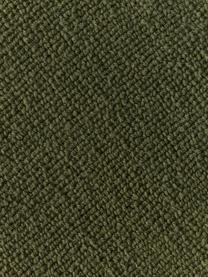 Tapis rond en coton tissé main Lora, Vert olive, Ø 120 cm (taille S)