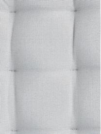 Zweifarbig gewebtes Outdoor-Sitzkissen St. Maxime, Bezug: Polyester, Hellgrau, Schwarz, 38 x 38 cm