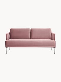 Zamatová pohovka Fluente (2-miestna), Zamatová staroružová, Š 166 x H 85 cm