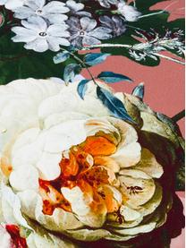 Katoenen dekbedovertrek Fleur, Weeftechniek: satijn Draaddichtheid 209, Oudroze, 200 x 220 cm