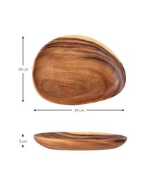 Asymetrická miska z akáciového dreva Lodig, Akáciové drevo