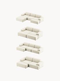 XL-Hocker Melva, B 116 x T 42 cm, Bezug: 100 % Polyester Der strap, Gestell: Massives Kiefern- und Fic, Webstoff Off White, B 116 x T 42 cm