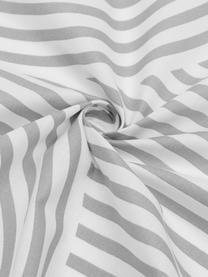 Gemusterte Baumwoll-Kopfkissenbezüge Arcs in Grau/Weiß, 2 Stück, Webart: Renforcé Fadendichte 144 , Grau, Weiß, B 40 x L 80 cm