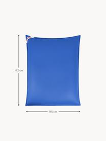 Pouf sacco da piscina Calypso, Rivestimento: rete, Blu elettrico, Lung. 142 x Larg. 115 cm