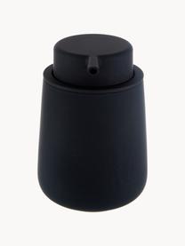 Distributeur de savon en porcelaine Push, Noir, Ø 8 x haut. 12 cm