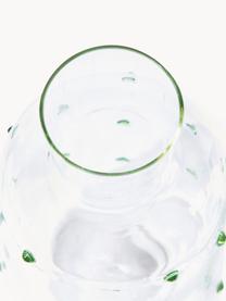 Jarra soplada de vidrio borosilicato Nob, 2 L, Vidrio borosilicato, soplado artesanalmente, Transparente, verde, 2 L