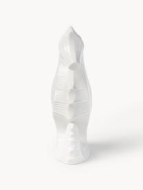 Figura decorativa de porcelana Favignana, Porcelana, Blanco Off White, An 13 x Al 27 cm