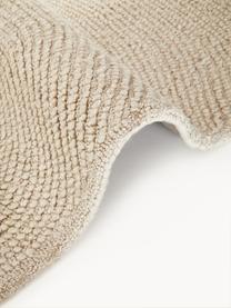 Tapis à poils ras tufté main, en matériaux recyclés Eleni, 100 % polyester, Beige, larg. 80 x long. 150 cm (taille XS)