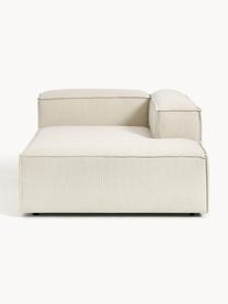 Chaise longue hoekmodule Lennon, Bekleding: 100% polyester De slijtva, Frame: massief grenenhout, multi, Poten: kunststof Dit product is , Geweven stof gebroken wit, B 119 x D 180 cm, hoekdeel links