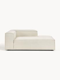 Chaise longue hoekmodule Lennon, Bekleding: 100% polyester De slijtva, Frame: massief grenenhout, multi, Poten: kunststof Dit product is , Geweven stof gebroken wit, B 119 x D 180 cm, hoekdeel links