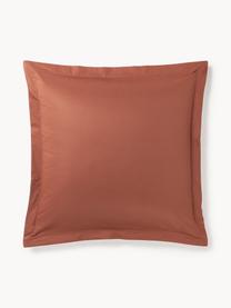 Federa in raso di cotone Premium, Terracotta, Larg. 50 x Lung. 80 cm