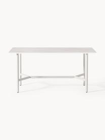 Table de jardin look marbre Connor, 160 x 85 cm, Aspect marbre gris clair, blanc cassé, larg. 160 x prof. 85 cm