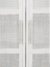 Vysoká skrinka s dvierkami Cayetana, Drevo, biela, Š 80 x V 101 cm